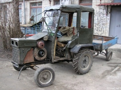old Russian tractor